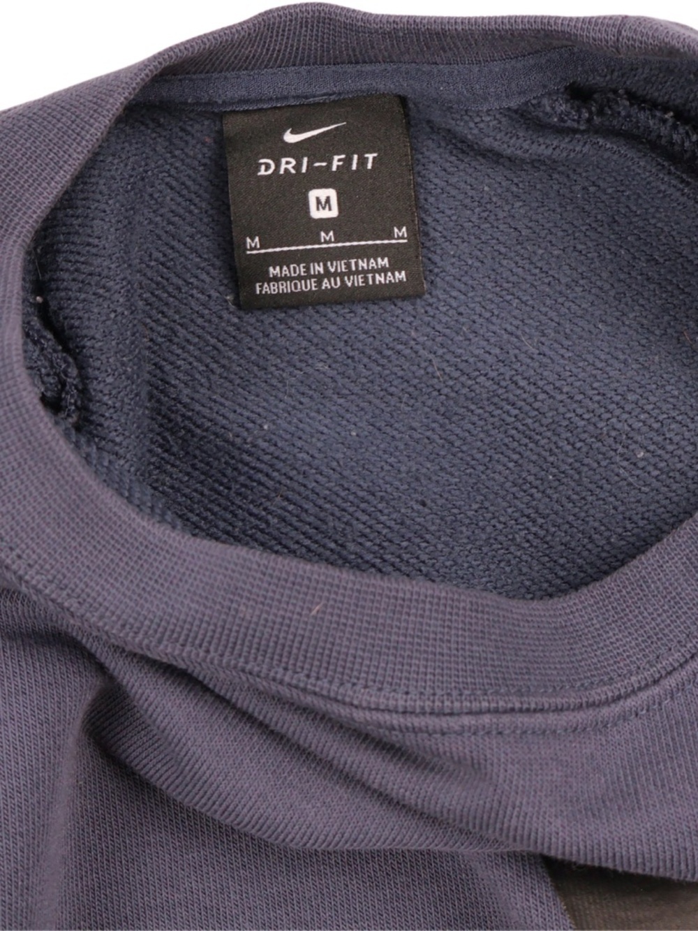 Nike Dri-FIT Blue Cropped Sweatshirt Medium - Picture 6 of 6